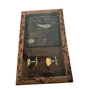 WILLIAM HUNT Black & Silver Savile Row Paisley Tie And Cufflinks